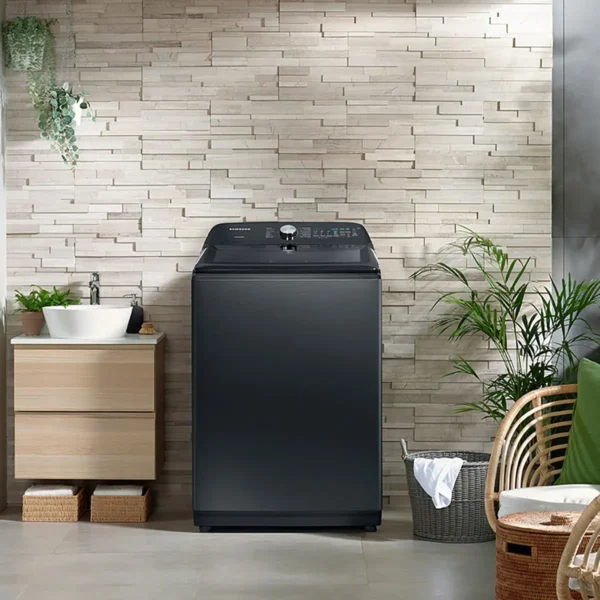 Lavarropa  SAMSUNG L 24 KG - ECO BUBBLE - CARGA SUPERIOR - NEGRO - WA2A8370GV