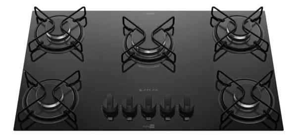 Cocina COOKTOP 5 Hornallas - Empotrable - Atlas - Agile UP - 1 MEGA LLAMA