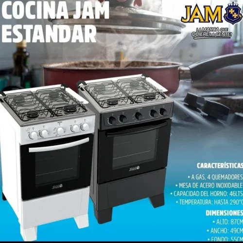 Cocina a Gas JAM STANDAR 4 Hornallas
