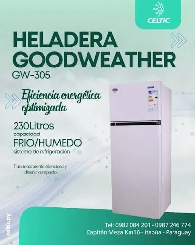Heladera GoodWeather 310 litros - gw-305