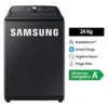 Lavarropa  SAMSUNG L 24 KG - ECO BUBBLE - CARGA SUPERIOR - NEGRO - WA2A8370GV