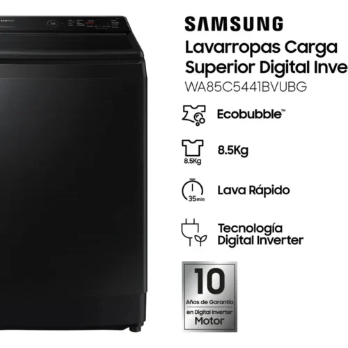 Lavarropa  SAMSUNG Carga Superior 8KG INVERTER