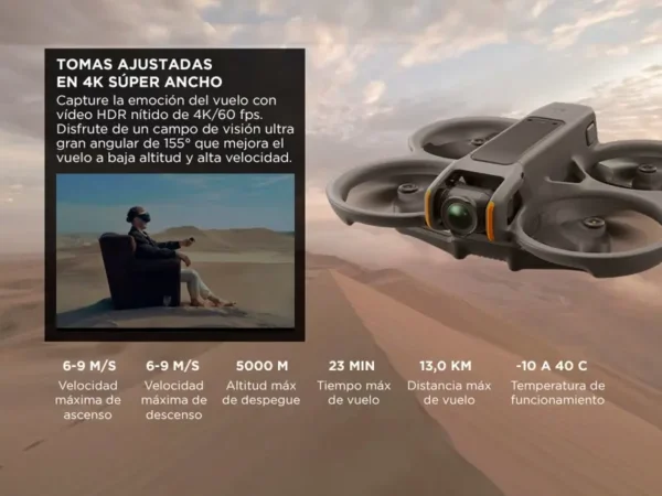 Drone DJI Avata 2 Fly More Combo 4K - 1 Baterias