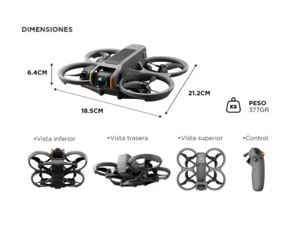 Drone DJI Avata 2 Fly More Combo 4K - 1 Baterias