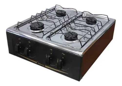Cocina Mini a Gas / ANAFE / 4 Hornallas / ABBATEC Blanco o Negro