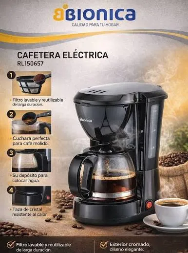 Cafetera Electrica - BIONICA 1.2 LITROS - CM-07