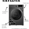 Lavarropas Automático Carga Frontal AIWA 6KG Inverter - Blanco  AWLT06SW y Gris AWLT06SG
