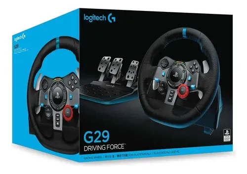 KIT VOLANTE + ACELERADOR LOGITECH G29 DRIVING FORCE PARA PS3/PS4/PS5/PC