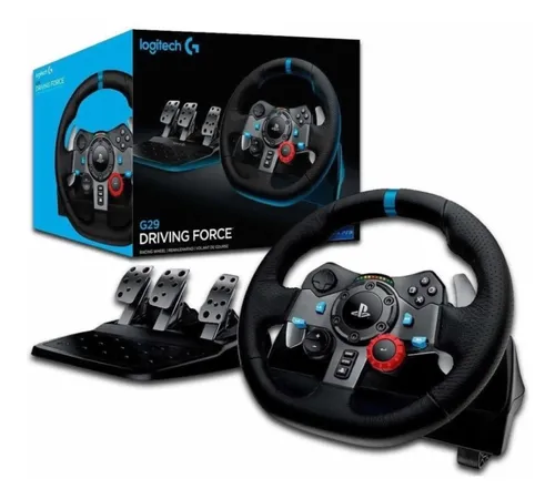 KIT VOLANTE + ACELERADOR LOGITECH G29 DRIVING FORCE PARA PS3/PS4/PS5/PC