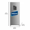 Heladera MIDAS 300 litros inox - c/ dispenser md-mh249