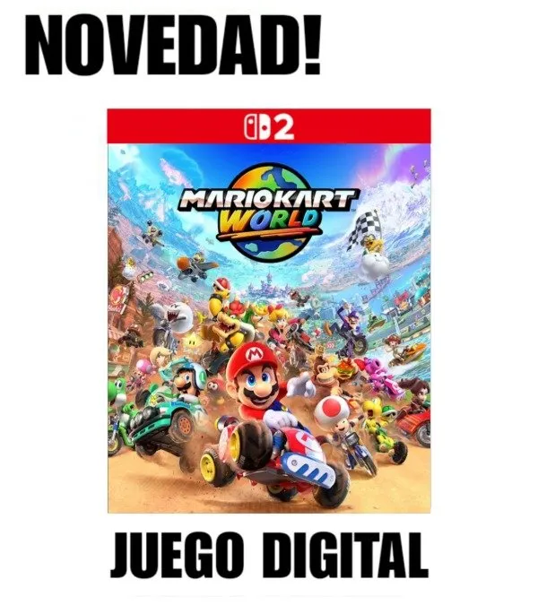 JUEGO PARA NINTENDO SWITCH 2 MARIO KART WORLD