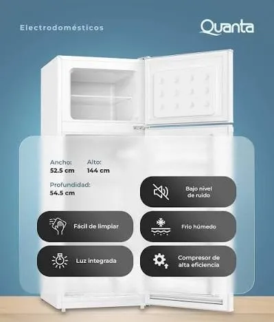 Heladera QUANTA arami 300 litros qthfh300 - frio húmedo