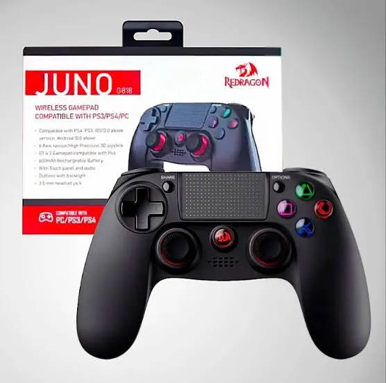 JOYSTICK REDRAGON JUNO G818 PARA PC/PS4/PS5 - NEGRO