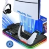 SOPORTE DE CARGA GAMER KRAB KBD5PRO - PARA PS5 - MULTIFUNCIONAL - RGB -