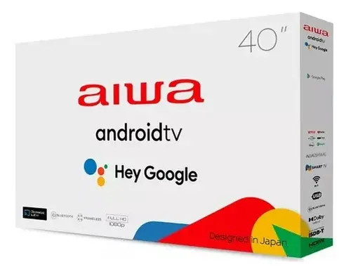 Smart TV 40 Pulgadas Marca AIWA + GOOGLE TV / AW40B4SFG