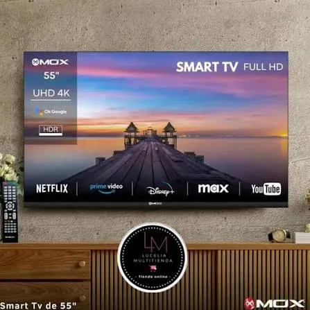 Smart TV 55 Pulgadas Marca MOX (sin borde)