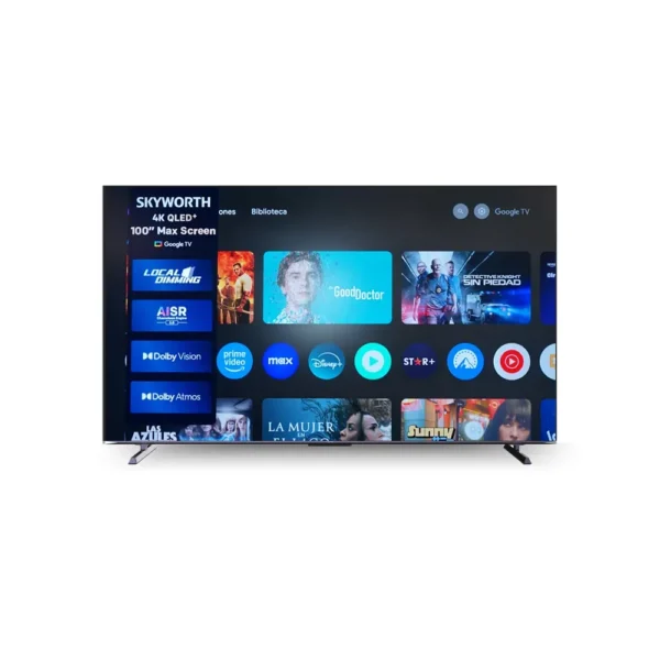 Smart TV 100 PULGADAS MARCA FAMA QLED TVF-100QLT + GOOGLE TV