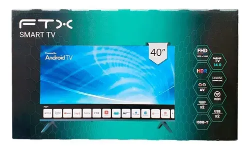 Smart TV 40 Pulgadas MARCA FTX - FTX40FHD4V1 FHD DIG - ANDROID 14