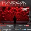 Smart TV 100 Pulgadas marca Marson Mini led- 4k - hdr -Web-os- mwq100